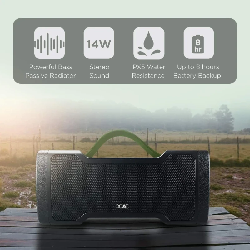boAt Stone 1000 / Stone 1010 14 W Portable Bluetooth Speaker??(Black, Stereo Channel)