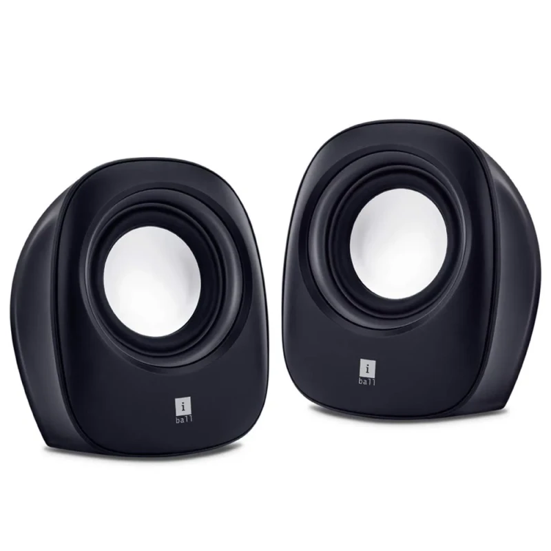 iball SoundWave 2 Multimedia 2.0 -Black 4 W Portable Laptop/Desktop Speaker??(Black, 2.0 Channel)