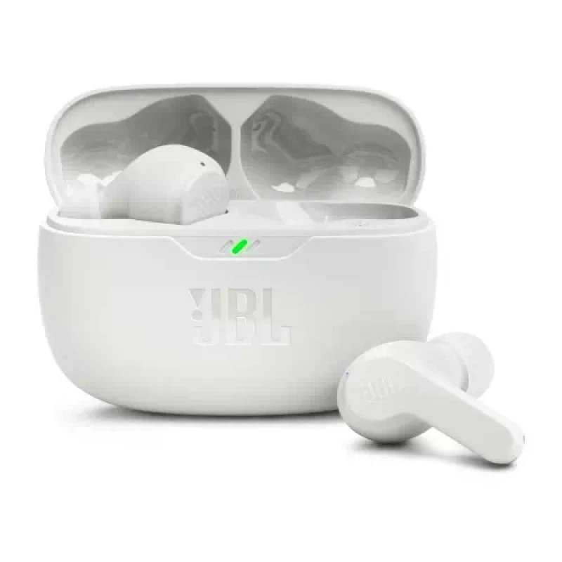 JBL Wave Beam TWS, 32Hr Playtime, IP54, Smart Ambient & TalkThru Mode, JBL App Bluetooth Headset??(White, In the Ear)