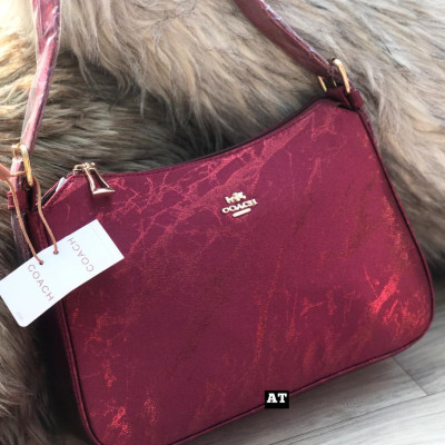 Designer Maroon Mirror Slings Women handbag