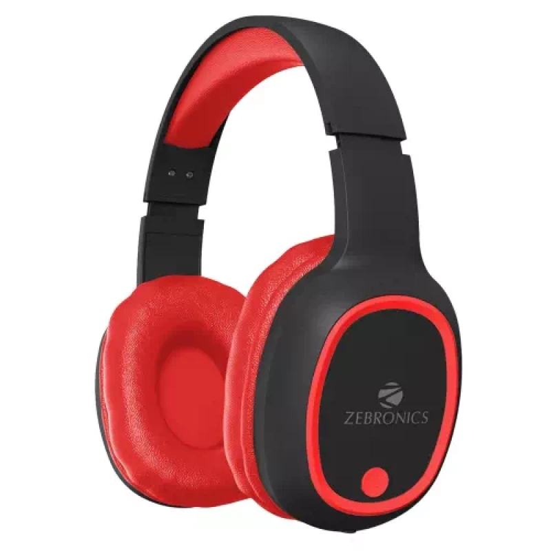 ZEBRONICS ZEB-THUNDER Bluetooth Headset??(Red, On the Ear)