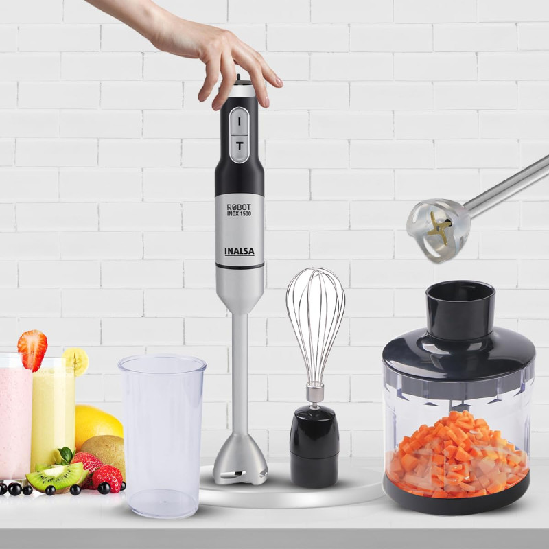 Inalsa by Inalsa Robot Inox 1500 1500 W Hand Blender??(Black|Silver)