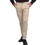 Seasons Beige Cotton Slim Fit Jeans