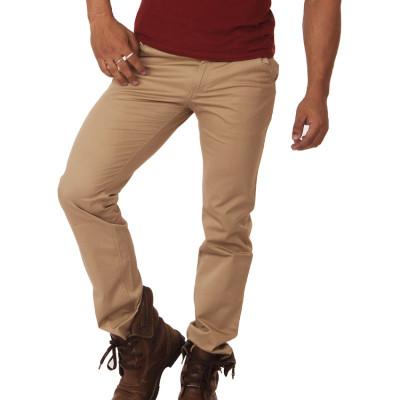 Seasons  Beige Cotton Slim Jeans