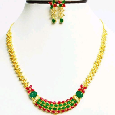 Brass Necklace Jewellery set 