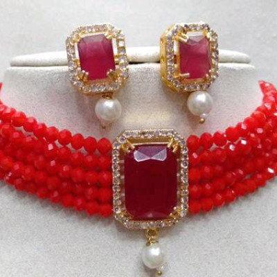 Allure Unique Red Crystals Jewellery Sets