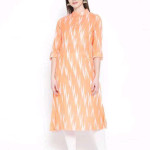Abhisarika Cotton Yellow Printed Ensemble Kurtis