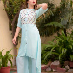 Seasons Blue Womens Kurta Sets