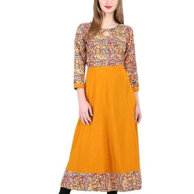 Designer Yellow Kurti For Her
