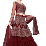 Banita Pretty Maroon Women Lehenga