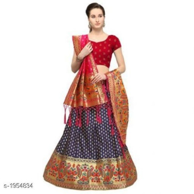 Aarzoo Classy Silk Jacquard Banarasi Lehenga Choli 