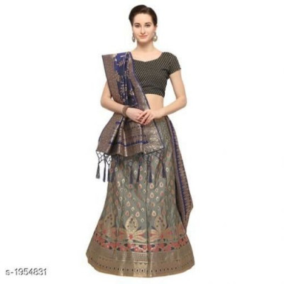 Aarzoo Classy Silk Jacquard Banarasi Lehenga Choli 