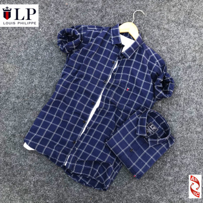 Designer Blue Men Twill Regular Fit Shirt