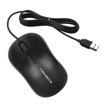 ZEBRONICS Comfort Wired Optical Mouse??(USB 2.0, Black)