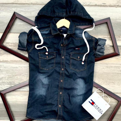 Seasons Navy Denim Detachable Shirts