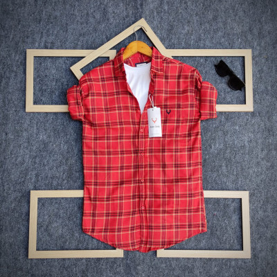 Classic Red Check Cotton Shirts