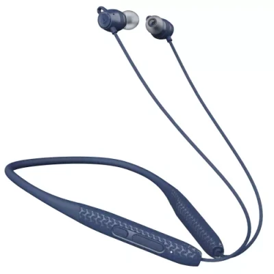 boAt Rockerz 255 Max with 60 Hours Playback, EQ Modes & Power Magnetic Earbuds Bluetooth Headset??(Space Blue, In the Ear)