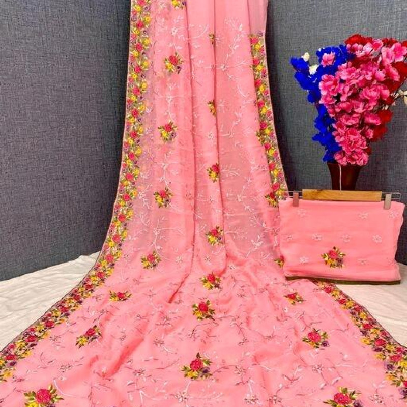 Aishani Refined Multi Embroidered Sarees