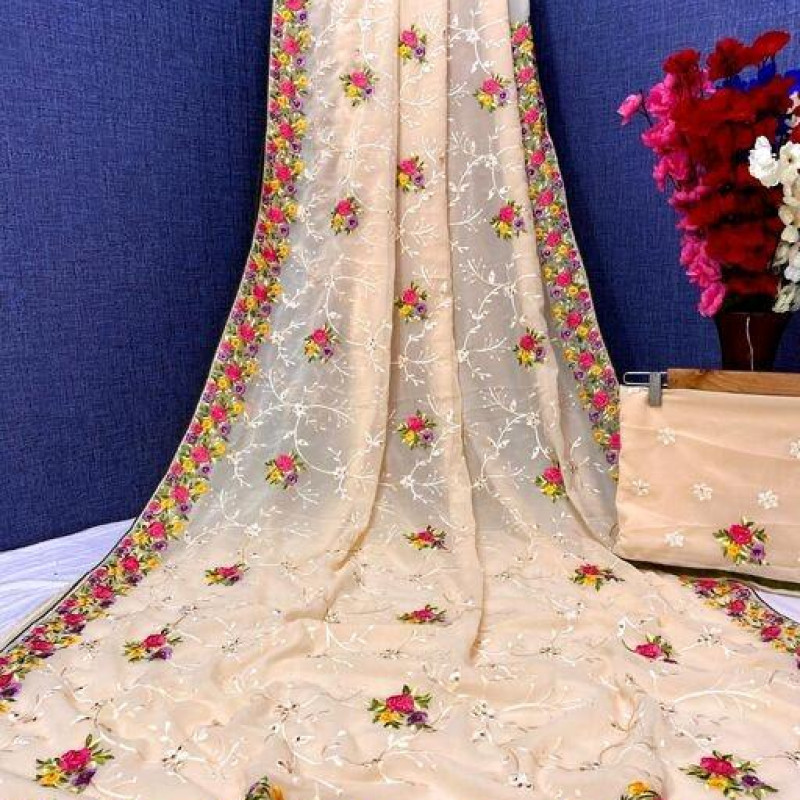 Aishani Refined Embroidered Multi Sarees
