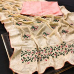 Myra Attractive Floral Satin Silk Sarees