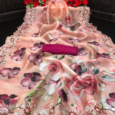 Myra Pretty Organza Printed Sarees