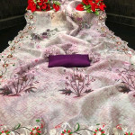 Myra Trendy Organza Printed Sarees