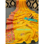 Aakarsha Superior Yellow Sarees