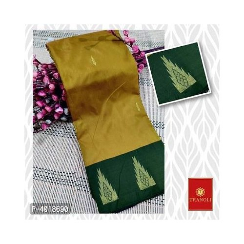 Tranoli Multi Arani Pattu Butti Work Art Silk Saree