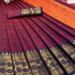 Adrika Classy Maroon Banarasi Silk Sarees 