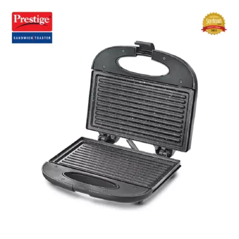 Prestige by Prestige PGFSP - Spatter Coated Non-stick Sandwich Toasters With fixed Plate Grill??(Black)