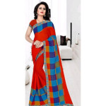 Jivika Fabulous Red Chanderi Silk Sarees