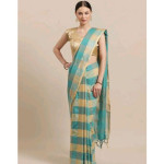 Aagyeyi Check Printed Cotton Silk Sarees