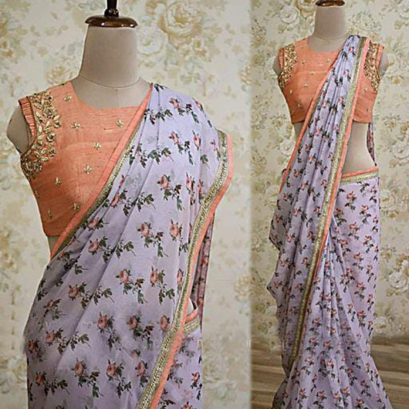 Diva Floral Printed Women's Sarees