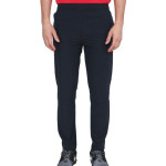 Seasons Navy Polyester Lycra Trackpants Single