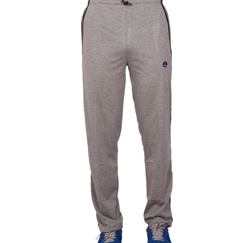 Seasons Gray Melange Trackpants With Double Piping