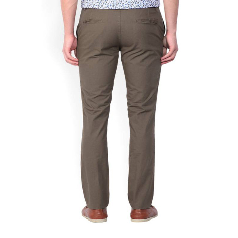 John Players Slim Fit Men Brown Trouser