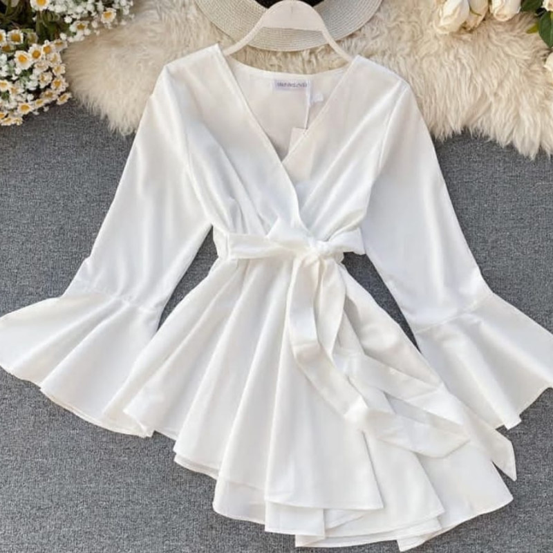 Classy Women White Printed Top