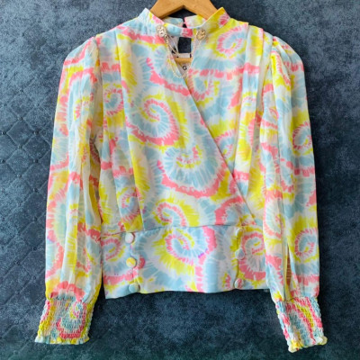 Multi Premium Mill Print Georgette Top