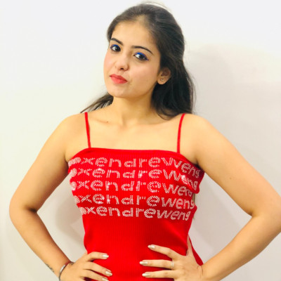 Casual Red Printed Straps Solid Women Top